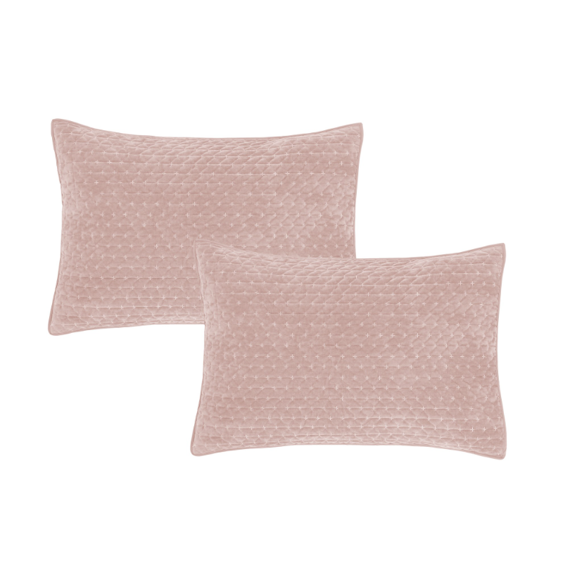 AVA VELVET PINK BEDSPREAD/THROW - Image 4