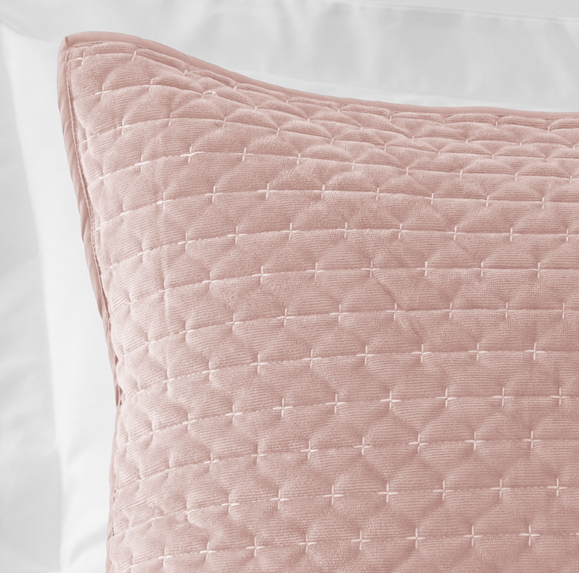 AVA VELVET PINK BEDSPREAD/THROW - Image 5