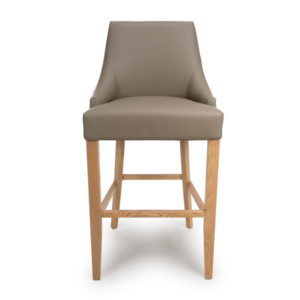 Calli Bar Chair – Taupe Leatherette