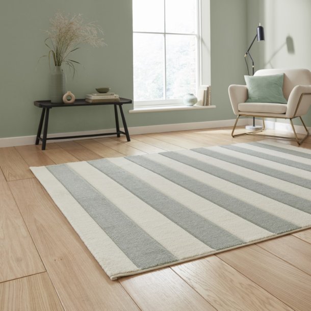 Green Cove Stripe Modern Linear Rug - Image 2
