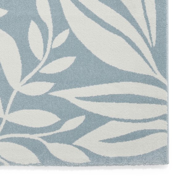 Blue Sorrel Leaves Botanical Rug - Image 4