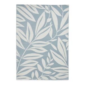 Blue Sorrel Leaves Botanical Rug