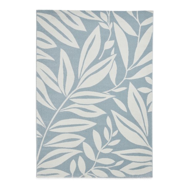 Blue Sorrel Leaves Botanical Rug