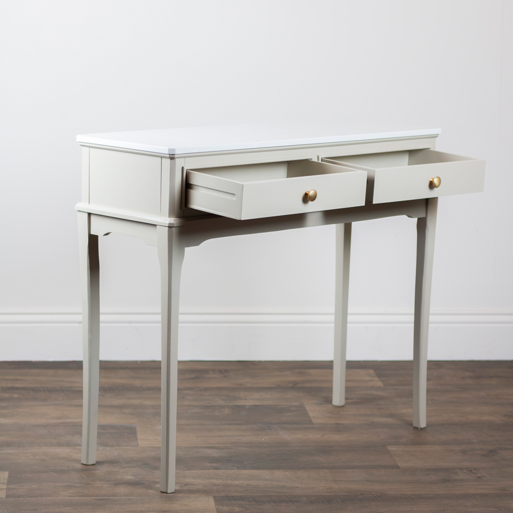 Marlyn 2 dr console with marble top stone - Image 3