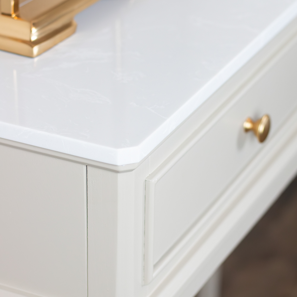 Marlyn 2 dr console with marble top stone - Image 4