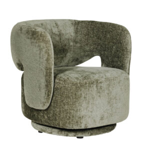 Kela Swivel Accent Chair olive