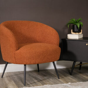 Shelly Accent Chair Rust