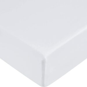 WHITE DEEP FITTED SHEET KING