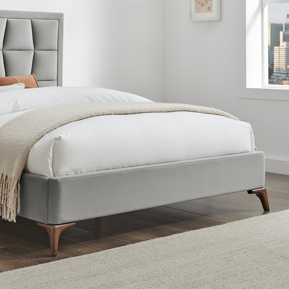 Harmen Silver Grey Bed - Image 4