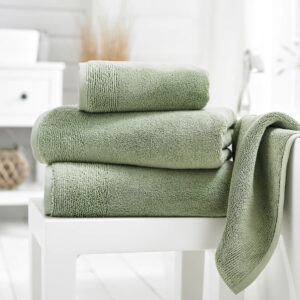 Palazzo Bathroom Towels SAGE GREEN