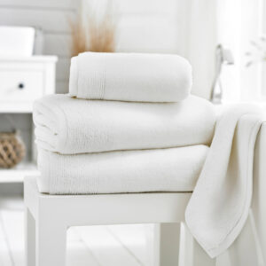 Palazzo Bathroom Towels WHITE