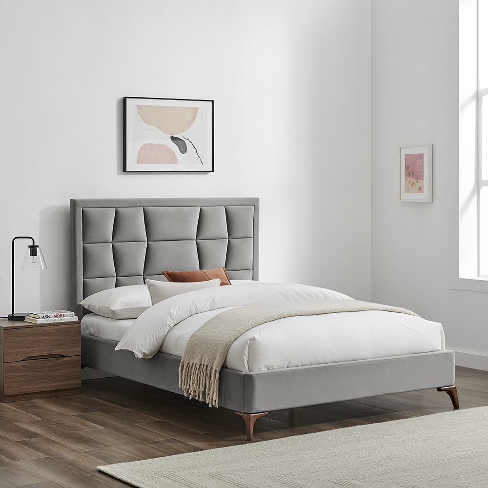 Harmen Silver Grey Bed