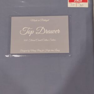 300thread flat sheet denim blue